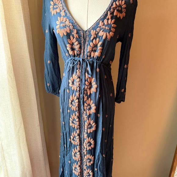 Free People Embroidered Fable Dress - Picture 2 of 7